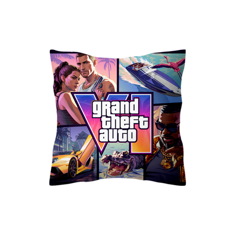 GTA6电玩R星侠盗猎车手6抱枕靠枕