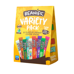 Beanies贝尼诗英国进口10种风味 冻干咖啡组合多口味 速溶咖啡粉