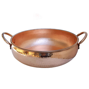 特厚铜火锅电磁炉燃气家用鸳鸯纯紫铜锅老式北京涮羊肉酸菜火锅盆