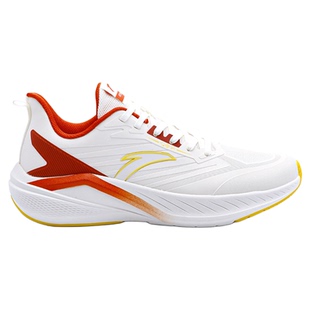 安踏云骥男鞋运动鞋官方正品冬季2026新款红色皮面防泼水跑步鞋男