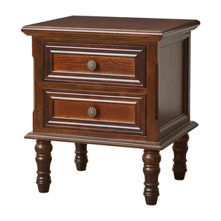 美式床头柜实木收纳柜超窄创意新款小柜子欧式简约松木卧室床边柜