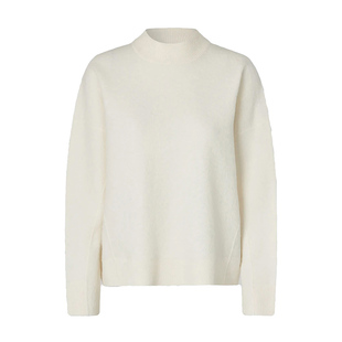 北欧瑞典高端时装品牌Second Female女士美利奴羊毛呢宽阔毛衣