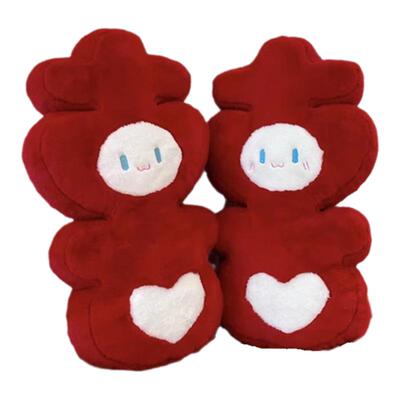 升级可拆洗压床娃娃喜字新婚礼物