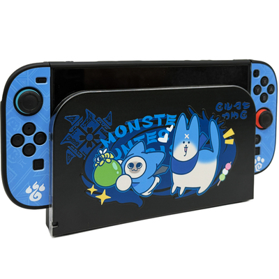 任天堂Switch2代保护壳怪物猎人限定主题NS2代硬壳摇杆帽