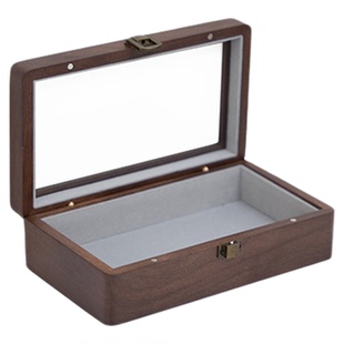 金饰收纳盒小克重配饰金子盘缠首饰盒带内衬金豆存放抗氧化带锁