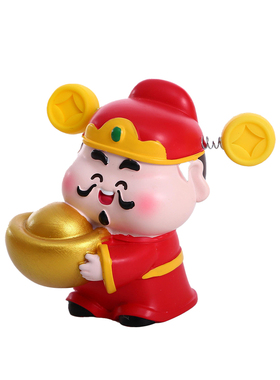 马年吉祥物公仔财神盲盒摆件礼物