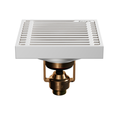 松花珍珠白奶油风地漏