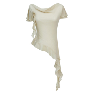 叶落清舞古典舞身韵荡领花朵上衣中国舞现代舞形体舞蹈练功服纱衣