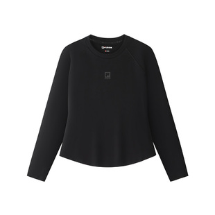 FILA FUSION斐乐潮牌机能穿搭针织长袖衫26冬新款女子修身显瘦长T