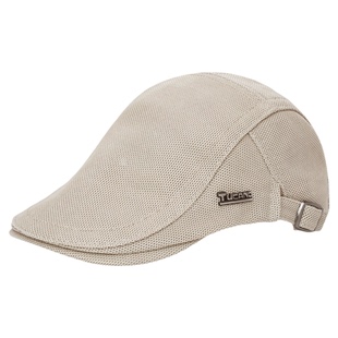 啄木鸟网面男士贝雷帽户外防晒遮阳鸭舌帽中老年登山旅游前进帽男