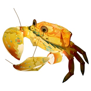 新年春节元宵马年国潮螃蟹灯笼手工diy儿童摆摊材料虾灯花灯拍照