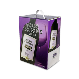 顺丰包邮FOUR COUSINS DRY RED南非四兄弟精选干红葡萄酒5升盒装