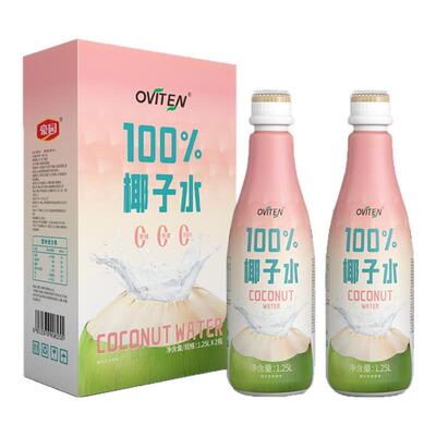 豪园100%椰子水1.25L*2孕妇可喝