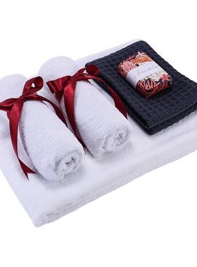 浴巾毛巾摆件样板间卫生间装饰品