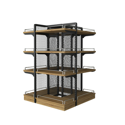 佳晨信零食店钢木展示架工厂直营