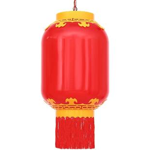 大红灯笼LED发光连串塑料冬瓜灯笼串酒店装饰户外防水亮化灯笼