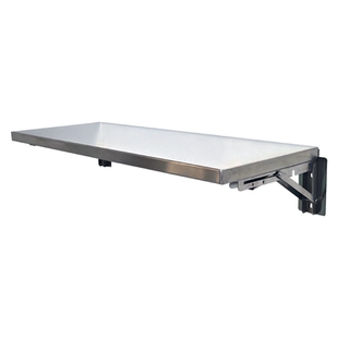 免打孔折叠不锈钢置物隔板304厨房折叠桌收纳一字板承重三角支架