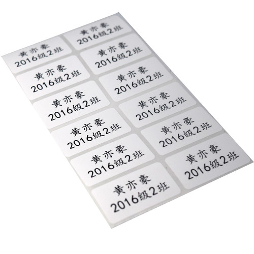 名字贴纸儿童防水姓名贴自粘班级学号幼儿园宝宝不干胶姓名标签贴