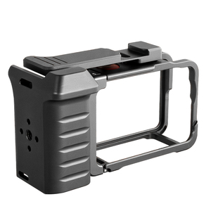 适用dji大疆Action6运动相机街拍套装磁吸快拆金属街拍手柄防摔防磕冷靴拓展兔笼扫街旅途拍摄握把快门按键