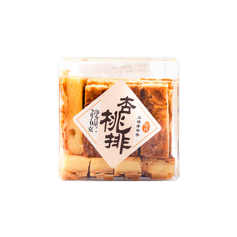 哈尔滨食品厂杏桃排哈氏糕点上海老字号特产蝴蝶酥伴手白脱 点心