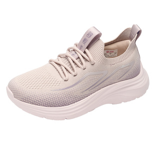 舒悦老人鞋女防滑软底妈妈鞋中老年舒适不累脚运动健步春秋款鞋子