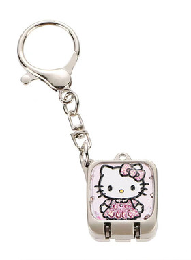 Kitty猫闪粉折叠钥匙扣指甲钳