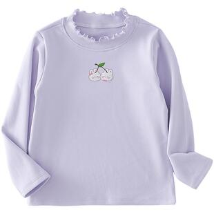 棉花堂女童打底衫百搭秋冬新款儿童T恤小童衣服内搭保暖宝宝长袖