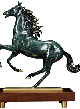 黄铜马到成功摆件办公室开业礼物