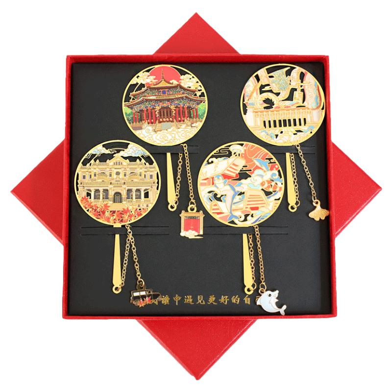 辽宁博物馆景点书签金属纪念品