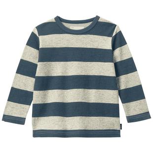 千趣会童装25年秋季儿童长袖T恤男女童纯棉幼儿园宝宝条纹打底衫