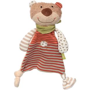 sigikid德国 婴儿安抚巾可入口啃咬睡眠陪伴不哭闹有机棉绿色材质