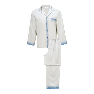 MANITO/曼尼陀Inkmark男士桑蚕丝长袖长裤睡衣家居服套装