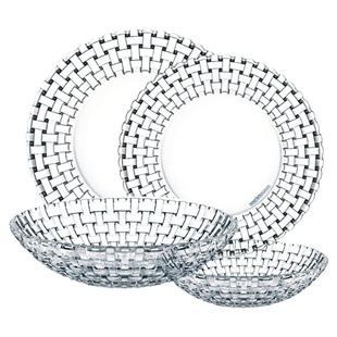 德国Nachtmann水晶玻璃圆形浅平盘水果盆现代零食糖茶盘方水果盘