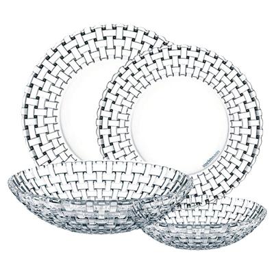 德国Nachtmann水晶玻璃圆形浅平盘水果盆现代零食糖茶盘方水果盘