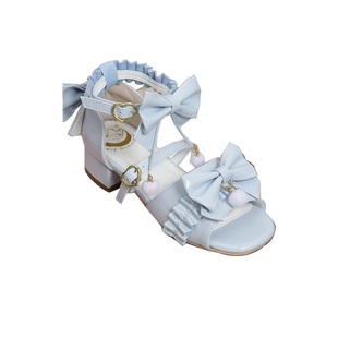 仙女教母原创结缘狂响Lolita鞋日系花边蝴蝶结lo鞋学生洛丽塔凉鞋