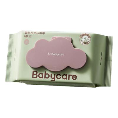 babycare紫盖湿巾80抽手口屁专用