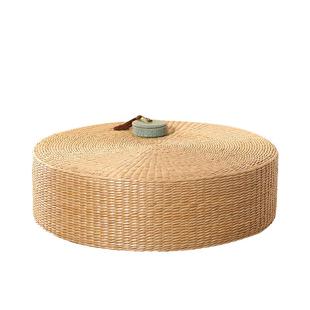 日式草编蒲团坐垫地上打坐拜佛垫跪垫家用蒲草垫加厚禅修垫