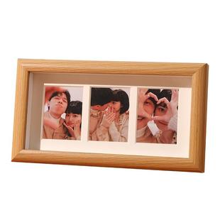 拍立得相框摆台双框3寸洗照片做成高级感九9宫格桌面创意摆件挂墙