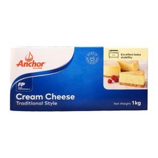 安佳奶油奶酪芝士块干酪cheese cream家用烘焙乳酪蛋糕原料1kg
