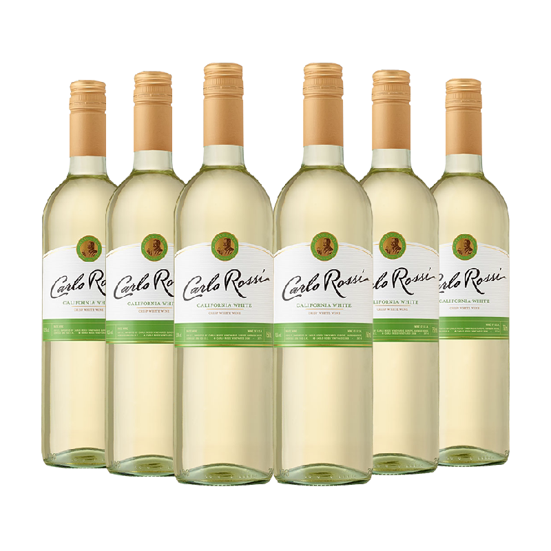 【进口】美国加州乐事清爽白葡萄酒750ML*6