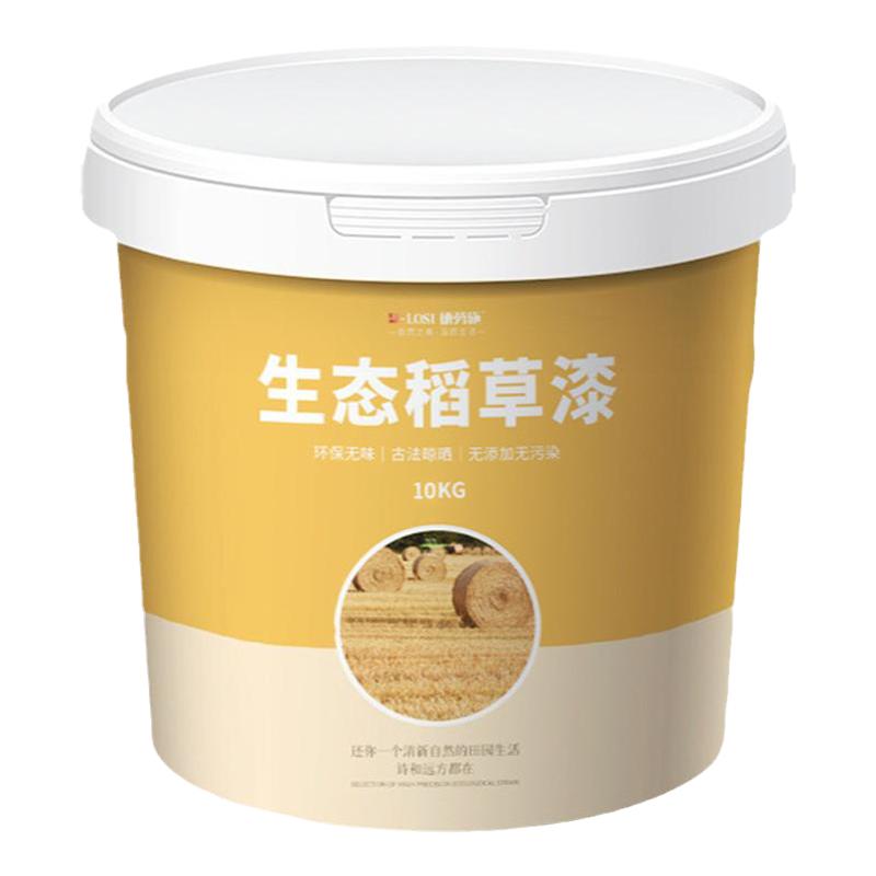 生态稻草漆民宿艺术漆稻草泥室内肌理漆外墙艺术墙面漆涂料夯土漆