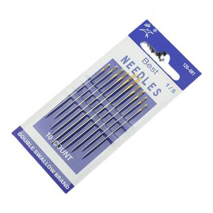 大眼针手缝针缝被子针尖头粗针家用缝衣针老人用大针眼金尾针长针