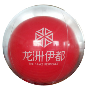 空飘气球公司开业庆典婚庆花色彩球条幅2米1.8米升空大热气球批发