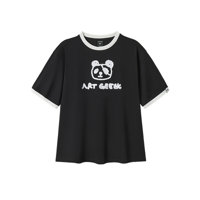 GEEEKPANDA短袖休闲撞色印花T恤