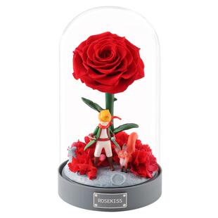 ROSEKISS小王子玫瑰永生花礼盒情人节520送女友礼物朋友生日花束