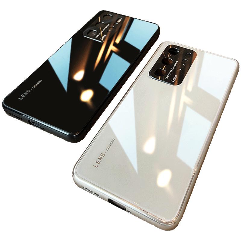 适用华为p40玻璃手机壳p40pro高档外壳+全包保护pr0新款套p30网红限量版高端por曲面p4o男女款十高级感华por
