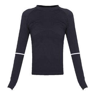 苏派淘宽松长袖瑜伽服上衣女跑步速干运动T恤打底健身普拉提罩衫