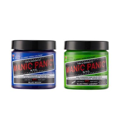 mp染发膏斑蓝蜥蜴绿纯植物无刺激