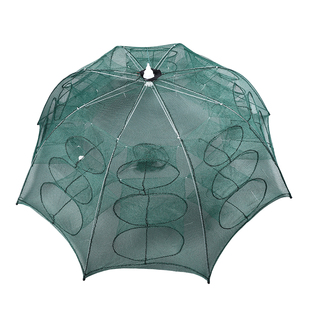 鱼网渔网鱼笼捕鱼神器虾笼黄鳝小鱼折叠只进不出捕虾龙虾网笼伞网