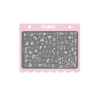 kaniu/卡妞原创美甲钢板蕾丝蝴蝶花卉印花模具透明硅胶转印章工具